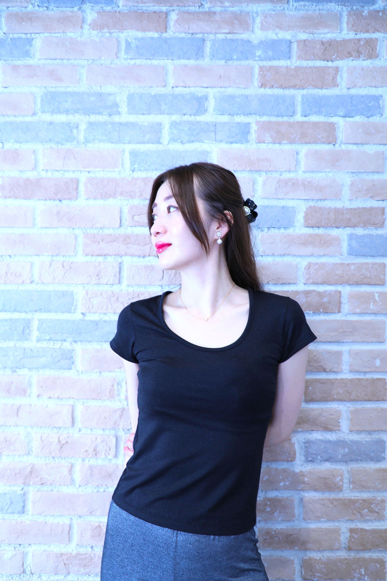 Lame Glow T-shirts / midnight black