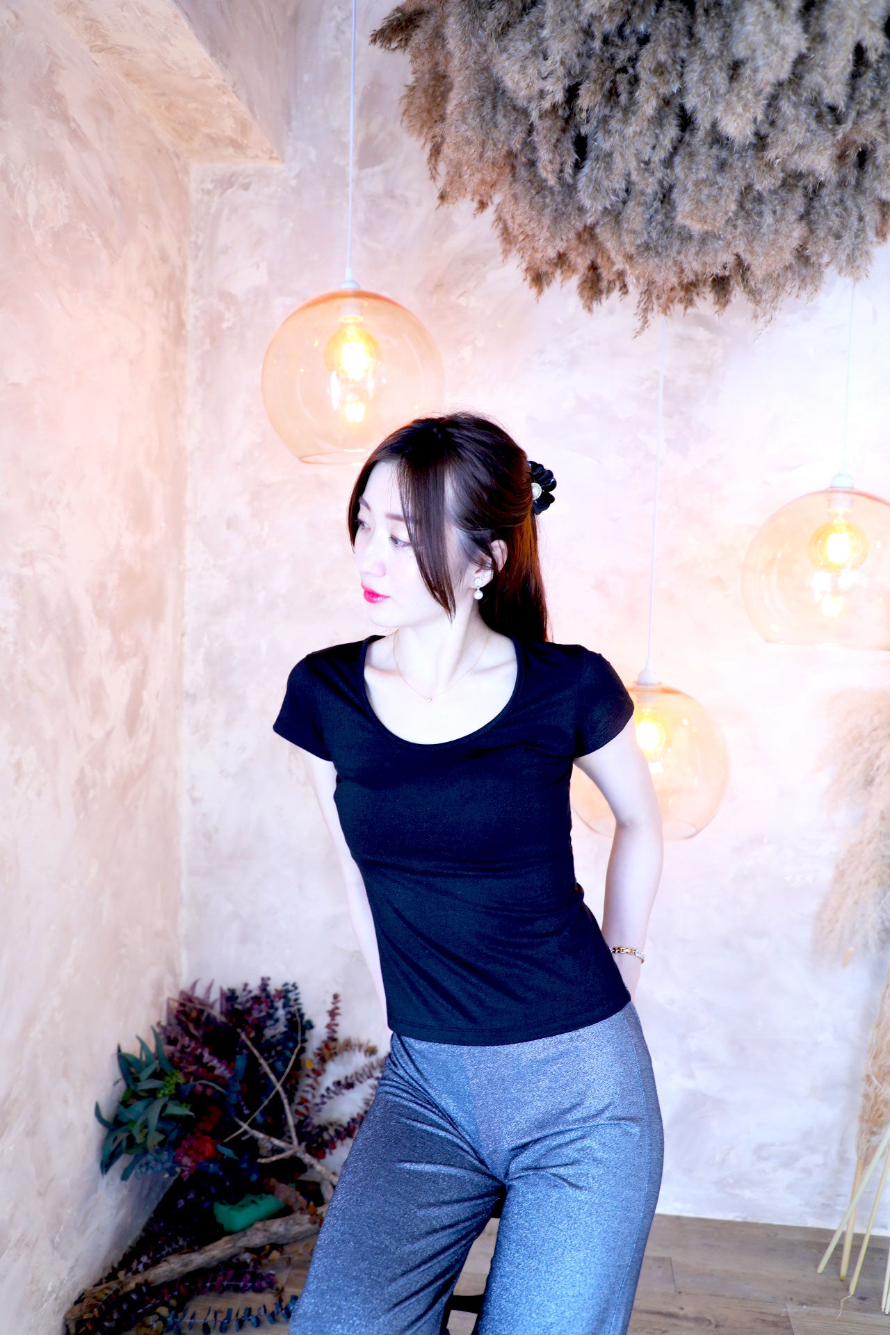 Lame Glow T-shirts / midnight black