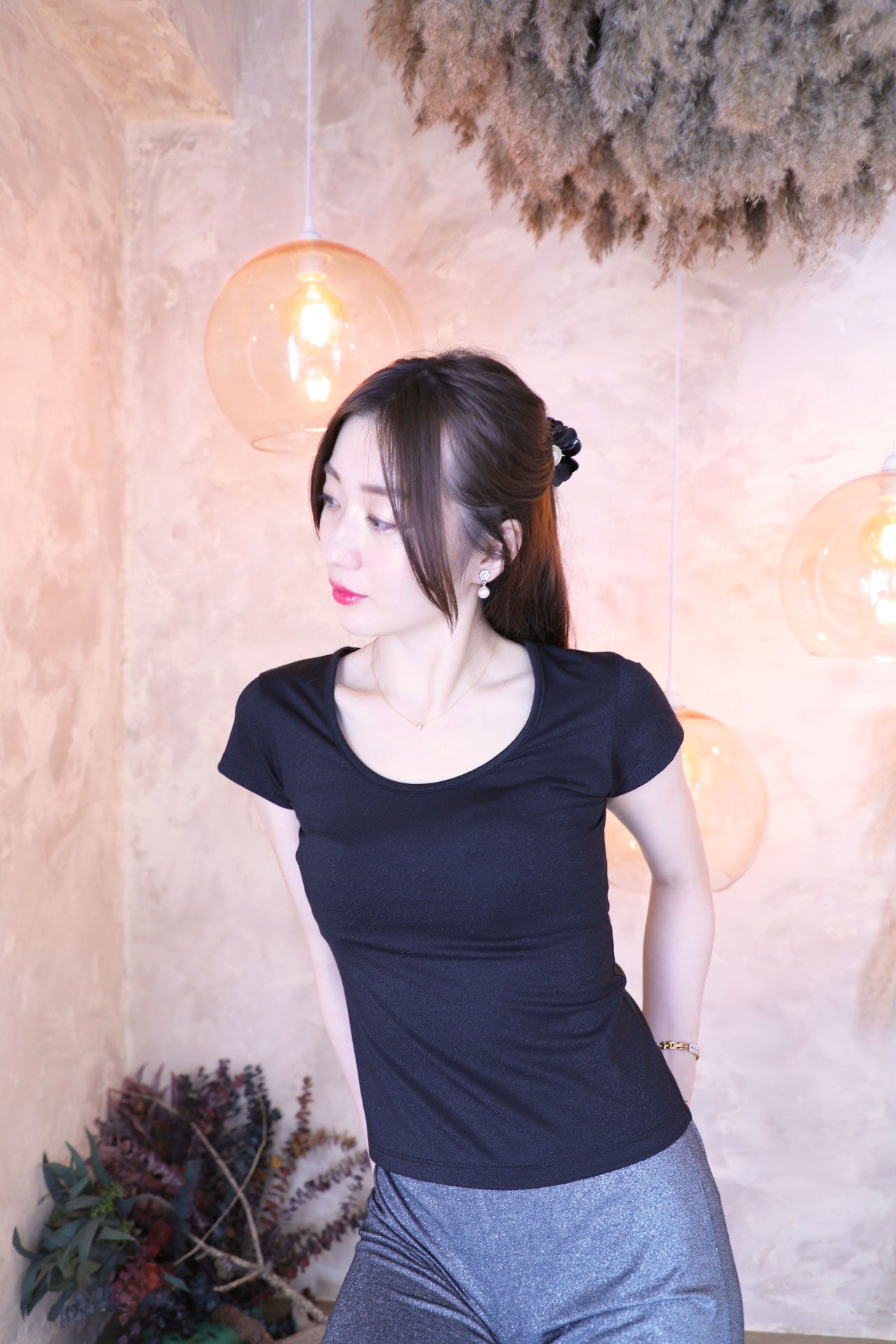 Lame Glow T-shirts / midnight black