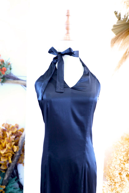 Ribbon Mood Dress / Royal black