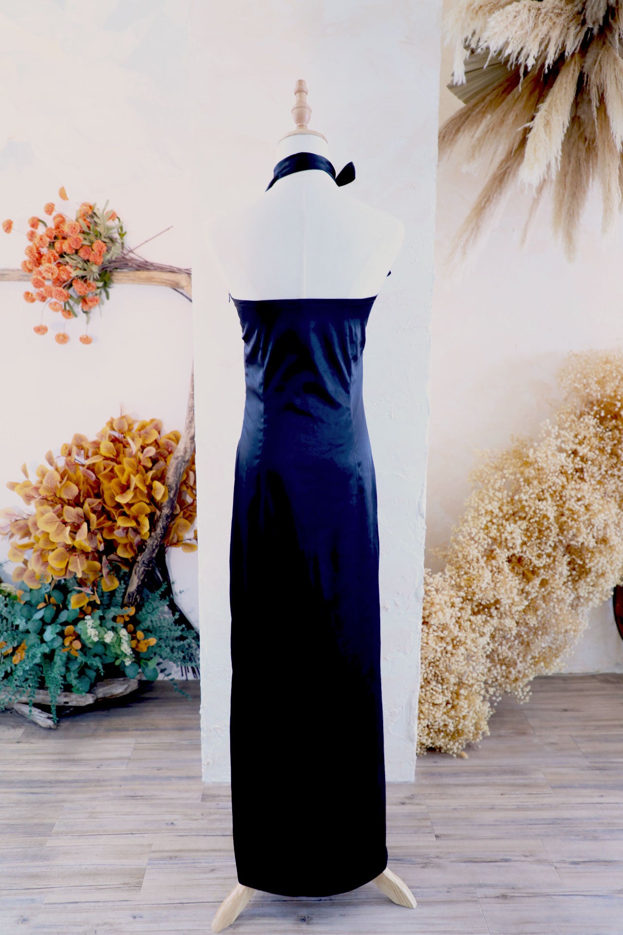 Ribbon Mood Dress / Royal black