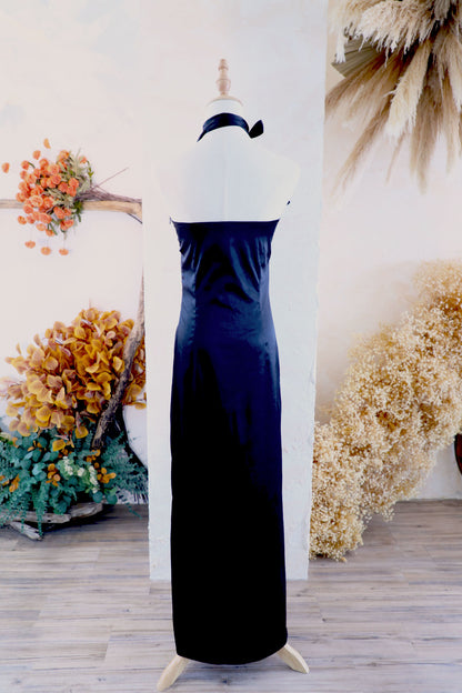 Ribbon Mood Dress / Royal black