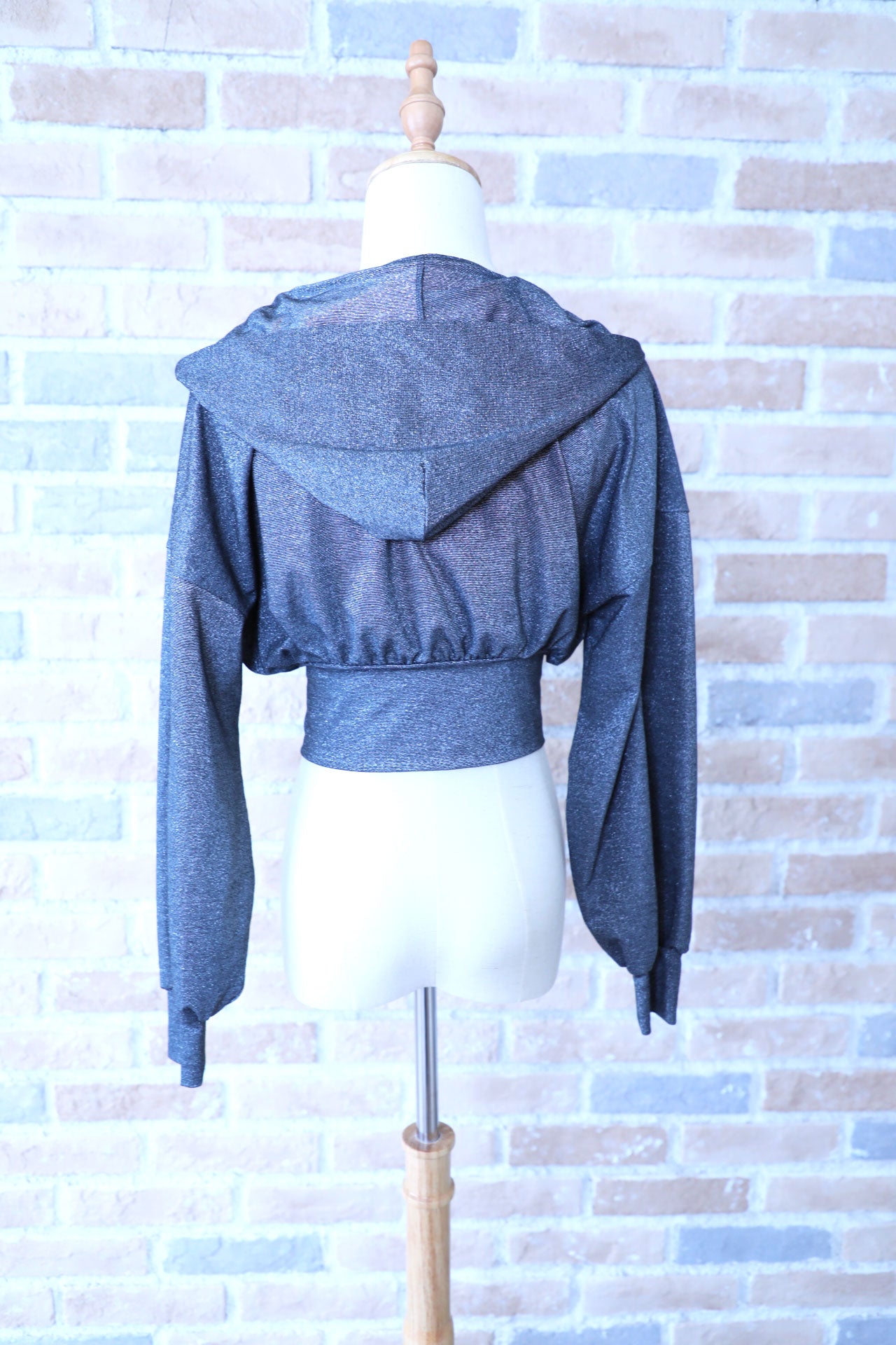 Lame Glow Hoodie / Moon gray
