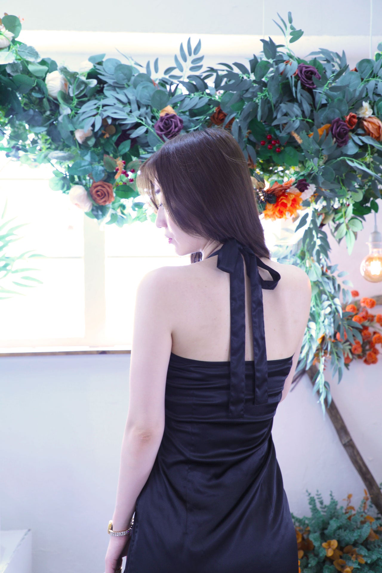 Ribbon Mood Dress / Royal black
