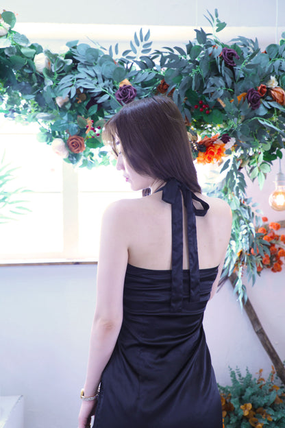 Ribbon Mood Dress / Royal black