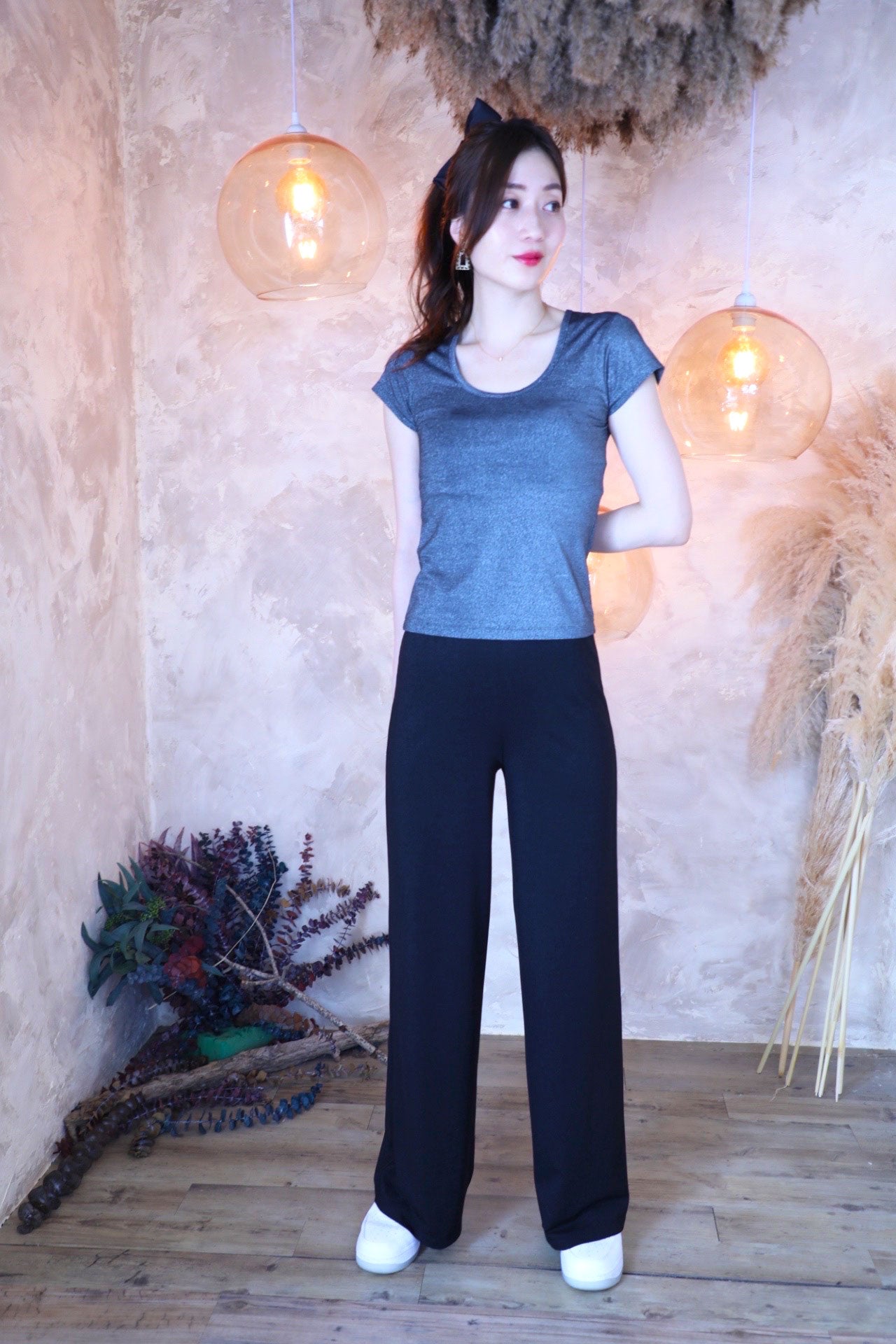 Lame Glow T-shirts / Moon gray