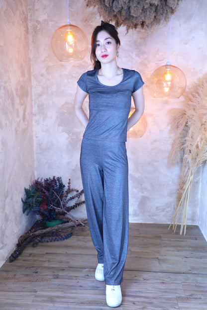 Lame Glow T-shirts / Moon gray