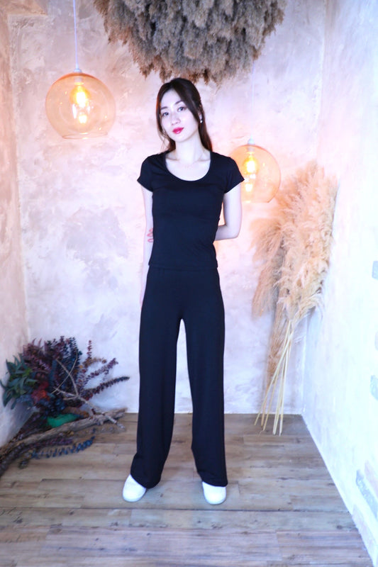 Lame Glow Pants / Midnight black