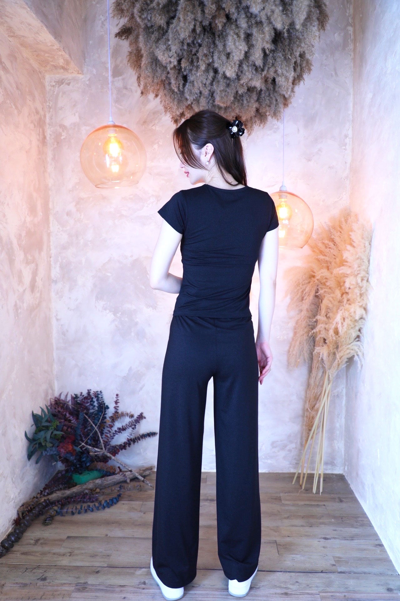Lame Glow Pants / Midnight black