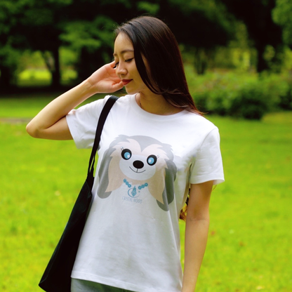 Chris with Crystals T-shirt / pure white